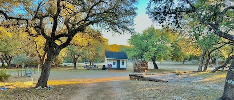 Park your boat and trailer during your stay, there is plenty of room and privacy