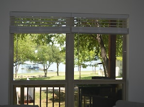 View from living room. The Docks we share are visible from inside the house!