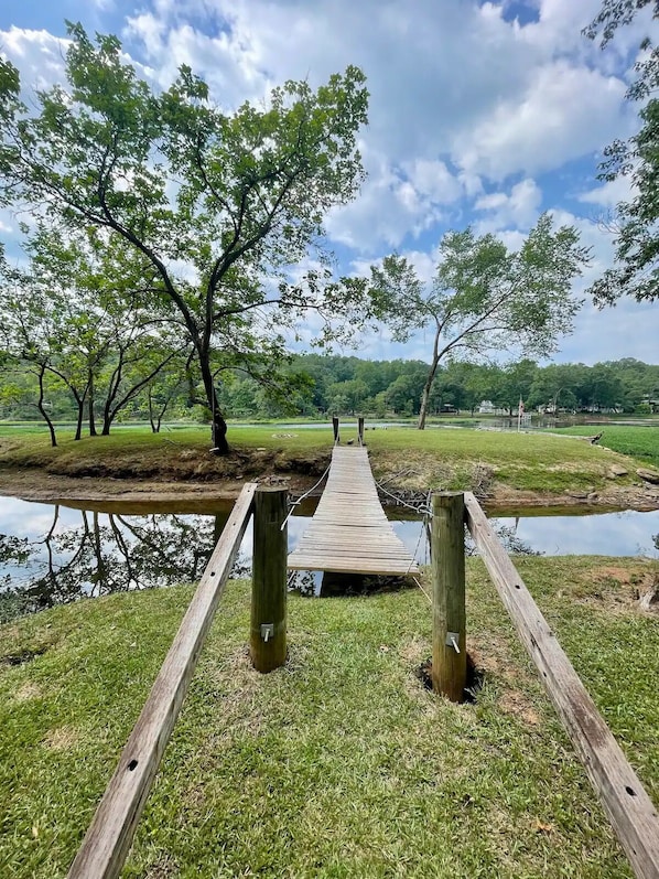 Swing Bridge to Private Island