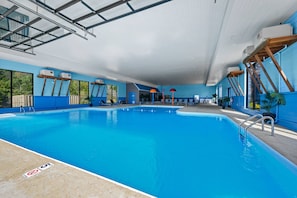 Indoor pool heated to 75-82 degrees-open year round