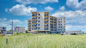 View of property from the beach