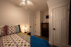Second bedroom has a Full size bed and is on the first floor.