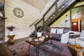 Sink into this cozy living room after a long day of exploring
