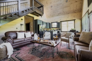 Open floor concept to entertain guests and family in one big room.