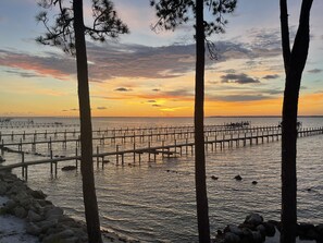 Sunset view from our deck