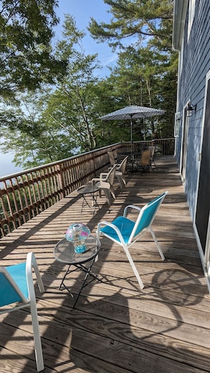 Lovely views of the Atlantic from Highview's expansive deck.