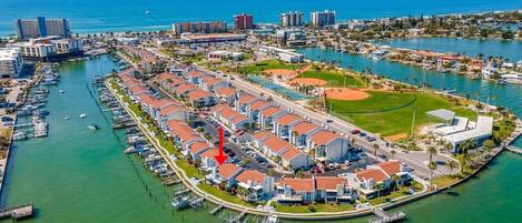 Aerial View of this waterfront community and how close it is to - Aerial View of this waterfront community and how close it is to the beach