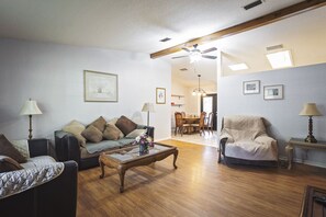 spacious living room