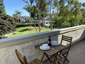 Outdoor dining with peaceful views