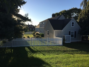 Fenced in backyard is very private