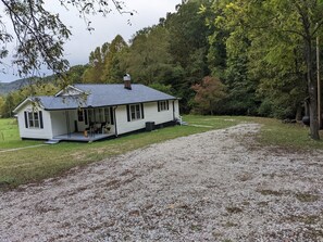 Parking next to the house