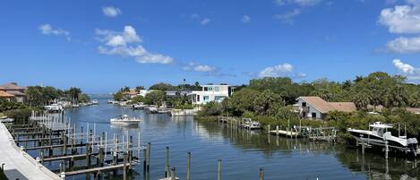 View of Sarasota Bay to your left of the balcony