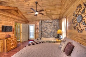 Master Bedroom with Flat Screen Smart TV