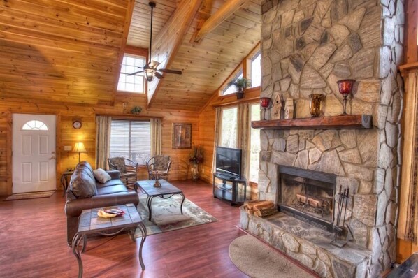 Living Room with Flat Screen TV