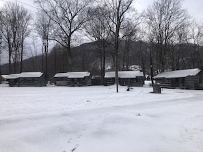 Cabins 1, 2, 3 & 4 (left to right)