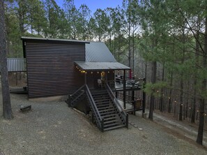 Autumn Pointe Cabin at sunrise.