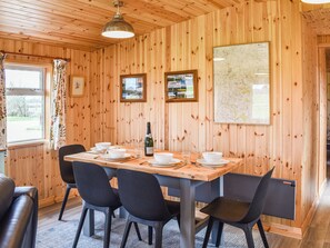 Dining Area | Langston Farm Chalet, Okeford Fitzpaine, near Blandford Forum
