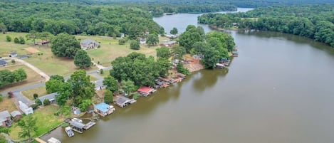 View of lake from our cove