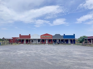 nestled at the foothills of the Wichita Mountains, Cabins at The Lazy Buffalo