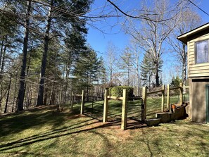 Gated dog fence