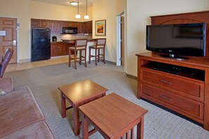 Relax and unwind in the cozy living room.