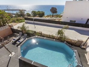 Piscine, Composite, Recours, Ombre, Eco Hôtel, Parapluie, Mobilier De Jardin, Chaise, Hôtel, Villa
