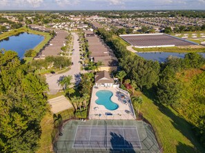 Community lake, community pool, and community tennis court.