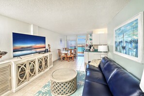 Ocean Jewels Oceanfront 1 Bedroom  Living Room