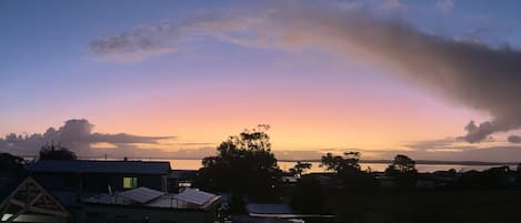 Sunset view from balcony