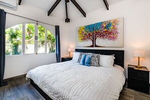 Master bedroom with king bed