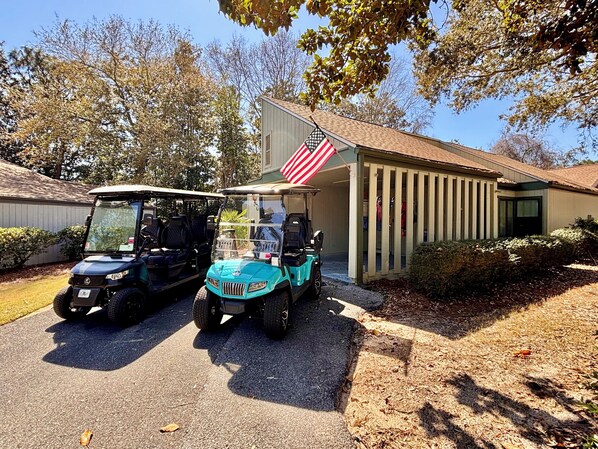 Brand New 6 seat and 4 Seat Golf Carts Included!