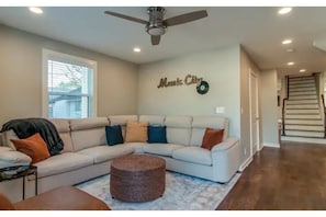 Living Room #2 (Den) with Queen Sectional-Bed