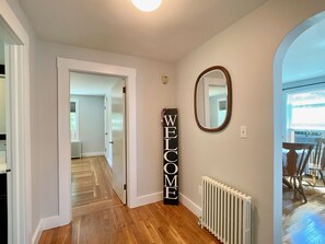 Central mudroom/entryway