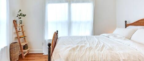 Clean, bright back bedroom