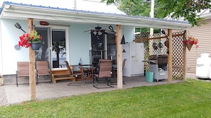 COVERED PORCH WITH GRILL FOR GRILLING ANYTIME OF THE YEAR