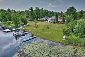 Summer Aerial View | Boat Dock On-Site