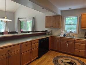 Open Kitchen in Private Loon Area Home