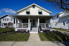 The front porch is one of our favorite spots, perfect for any time of day! 