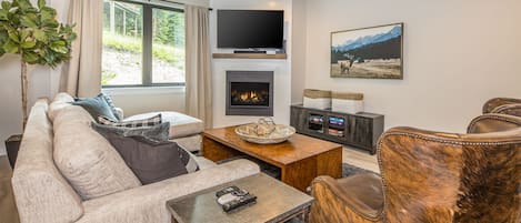 Cozy up by the fire after a fun day | Main Level