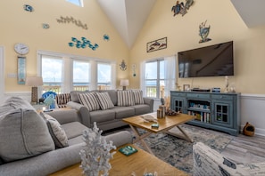 Living Room Dauphin Island Vacation Rental
