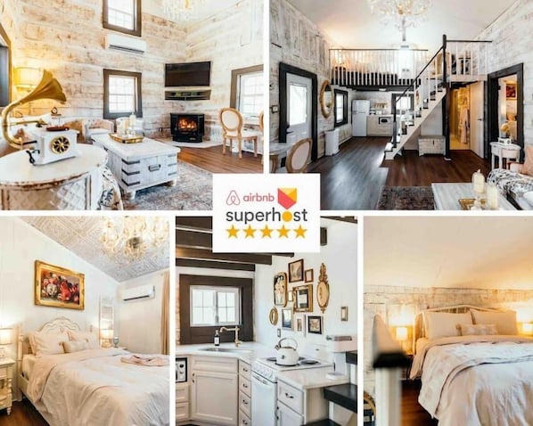 Cover photo highlighting interior photos of your next stay!