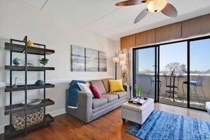 Living room with sleeper sofa