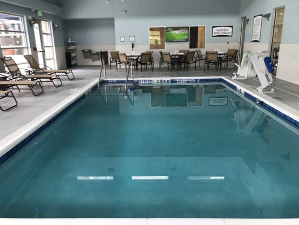 Take a dip in the pool.