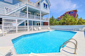 Take a dip in the beautiful Private Pool on a summer day!