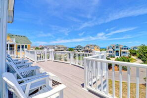 Relax on the Top Deck at the end of the day to celebrate your vacation with a cool drink and a picturesque sunset that only the Outer Banks can offer.