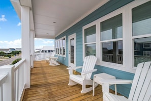 Enjoy your morning coffee from the large deck with amazing ocean views
