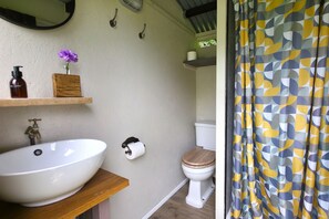 Fully plumbed in private shower room