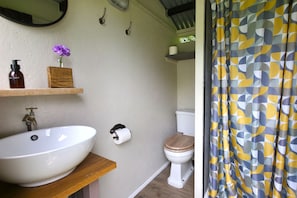 Fully plumbed in private shower room