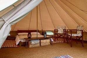 Inside Irish Bell Tent, Norfolk