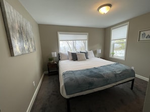 Small second floor bedroom with King size bed